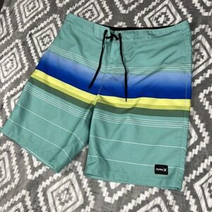 Hurley Phantom Bermuda Men's 34 Boardshorts Spandex Swimwear Surf Beach Shorts